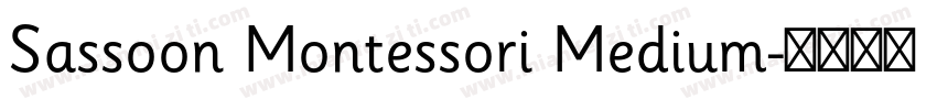 Sassoon Montessori Medium字体转换